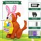 GOOSH 5.2 FT Easter Inflatables Cute Dog with Easter Eggs with Built-in LEDs
